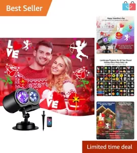 Weatherproof RGBW Projector Light for Indoor & Outdoor Valentine Displays - Picture 1 of 8