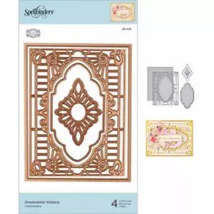 Spellbinders Flourished Fretwork Etched Die By Becca Feeken - Ornamental Valance - Picture 1 of 4