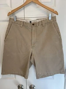 VTG GAP Clean Cut Men’s 34” Khaki Shorts 100% Cotton Well Worn Frayed Seams GUC - Picture 1 of 9