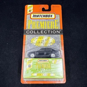1997 MATCHBOX PREMIERE SUPER CARS COLLECTION BLACK BMW 5 SERIES RARE SERIES 19 - Picture 1 of 10