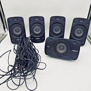 Lot de 5 haut-parleurs Logitech Z906 5.1 Surround Sound THX Dolby Digital avec fils - Photo 1/9