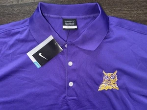 NWT Nike Golf Polo Performance Shirt, Purple Short Sleeve. Owl Logo Size XXL - Picture 1 of 4