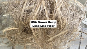 Hemp USA Grown - 3 Years Field Retted, Long Line Fiber Bundle - 1 Pound Bundle - Picture 1 of 8