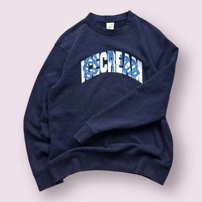 Vintage Men’s BBC Billionaire Boys Club Icecream Spellout Sweatshirt Sz M Blue - Image 1 of 4