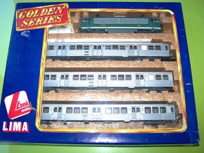 coffret lima GOLDEN  ho RAME DE 3 RIBS  et motrice BB 8600 REF 149814 - Photo 1/4
