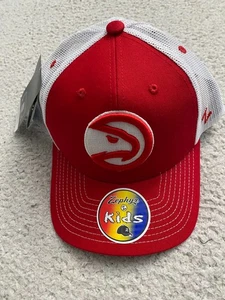 Zephyr Kids NBA Atlanta Hawks Snapback Trucker Hat One Size - Red - Picture 1 of 13