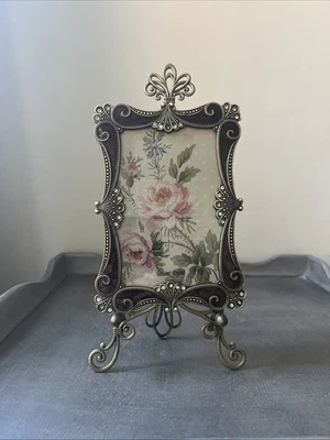 Enamel Embellished  With Genuine Crystals Picture Frame with Easel - Image 1 of 4
