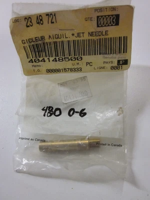 OEM Ski-Doo 404148500 Mikuni 480 0-6 Needle Jet 0-6 480 2005 06 Mach Z 1000 Foto 1 de 4