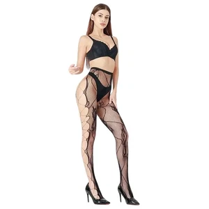 1 Pair Sexy Patterned Fishnet Pantyhose Thigh-High Hosiery Stockings Women Socks - Picture 1 of 8