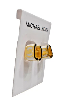 MIchael Kors белый квадратный обруч серьги золотистый MKJC0024A710 новый! Новый с Ярлыками - Изображение 1 из 4