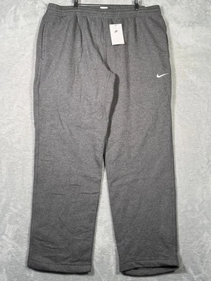 Nike Sweatpants Mens 2XL Standard Fit Swoosh Club Fleece Pants 611458-071 - Image 1 of 4