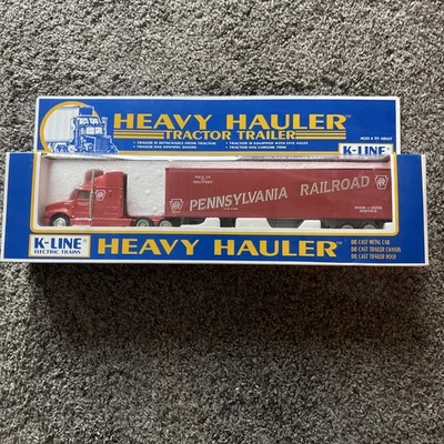 O K-Line Die Cast Heavy Hauler Tractor Trailer Pennsylvania Railroad PRR - New - Image 1 of 4