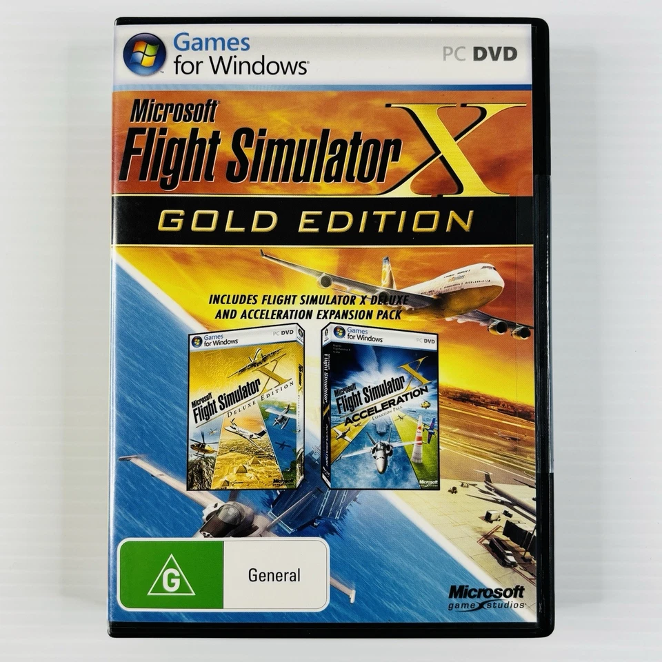 Microsoft Flight Simulator X Gold Edition Deluxe Acceleration Expansion PC Game - Image 1 of 4