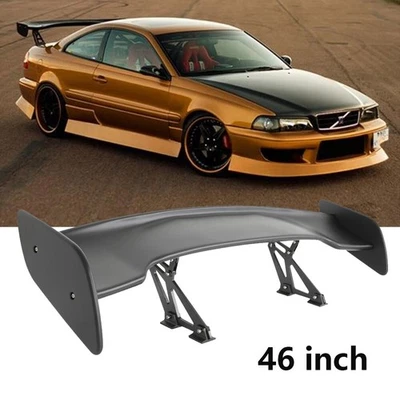 46" Rear Trunk Spoiler Tail GT Style+Racing Wing For Volvo S60 C70 Coupe Foto 1 de 4
