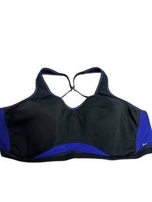 Freya Active Epic Black And Blue Sports Bra Molded Cups Size 40D - Image 1 of 4