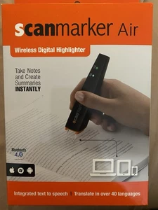 Scanmarker Air Pen Scanner - Digital Highlighter and Reader Wireless - Black - Picture 1 of 5