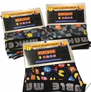 3 Pac-Man Printed Underwear Men Gear Classics Gr. L Boxershorts Neu! - Bild 1 von 5