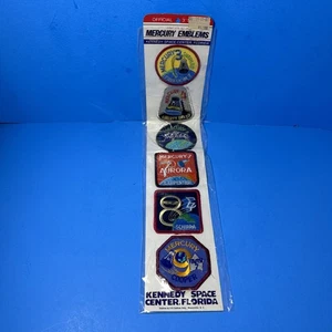 Vintage NASA Mercury Patches 3" Embleme 6er Set Kennedy Space Center USA - Bild 1 von 5
