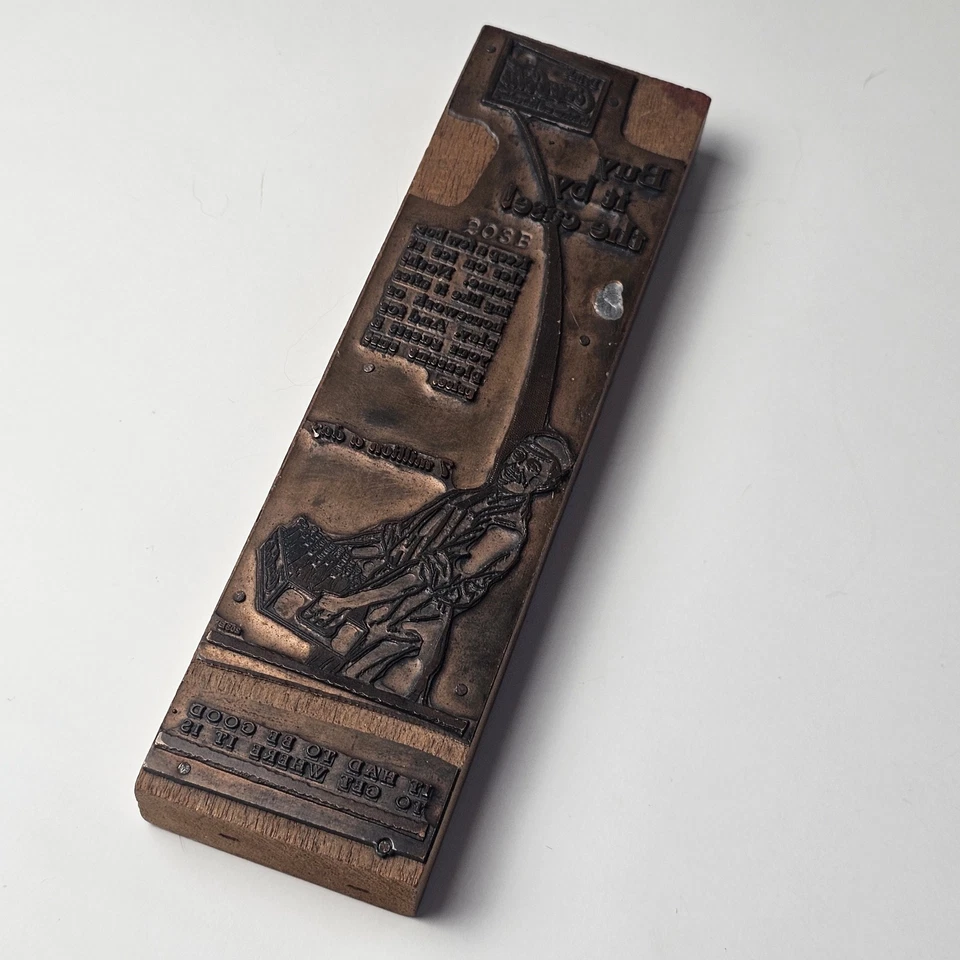 Antique 1920s COCA-COLA Copper Printers Printing Block C. 1926 Newspaper Ad  - Image 1 of 4