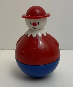 Vintage TUMBLES THE CLOWN Rare 1993 Discovery Toys Rolly Poly 4.5” Wobbles Chime - Picture 1 of 6