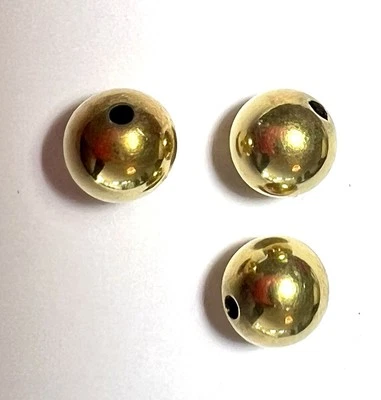 3 Goldkugeln 750er Gelbgold, 6mm - Bild 1 von 2