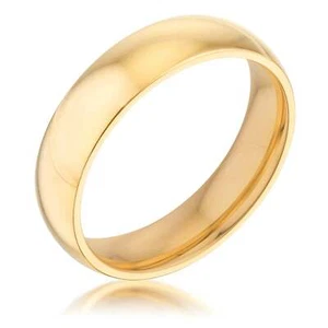 5 mm IPG Gold Stainless Steel Band - Picture 1 of 5