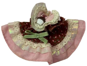 VTG 1988 Cherry Merry Muffin Doll Chocolottie Cupcake Dress Brown & Pink Mattel - Picture 1 of 6
