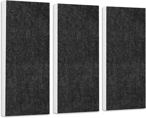 Schallabsorber-Set Colore aus Basotect G+ Schalldämmung - 3 Elemente Anthrazit - Bild 1 von 9