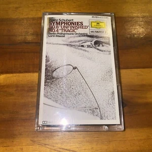 Franz Schubert : Symphonies No. 8 "Unfinished" No. 4 "Tragic" Cassette Tape - Picture 1 of 10