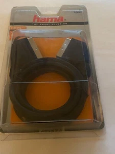 HAMA 2m Scart Cable 21 pin fully wired Scart Lead 43163 - Picture 1 of 3
