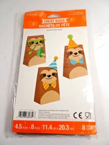 8 PARTY FAVOR BAGS to Decorate DIY Brown Bags Kid Fun - Picture 1 of 1