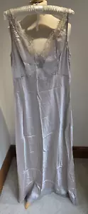 The White Company ASH ROSE Wide Lace Trim 100% Silk Long Nightdress Size S BNWT - Picture 1 of 15
