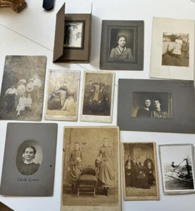 Lot Of 11  Early 20th Century Photographs Portraits Family- Ephemera - Picture 1 of 14