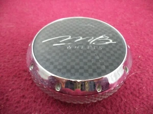 MB Wheels Chrome / Black Custom Wheel Center Cap # C425-V (1 CAP) - Picture 1 of 5