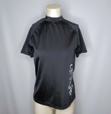 Kanu Surf Black Rash Guard Shirt Top Women's Size Small - Image 1 of 4
