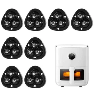 8 Pcs Mini Caster Wheels 360°Rotation Self Adhesive Caster Wheels Appliance W... - Picture 1 of 7