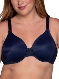 Vanity Fair BH 44DD Navy Blau Beauty Rückenglättender Minimizer Neu mit Etikett - Bild 1 von 10