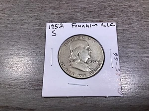 1952-S Franklin Silver Half Dollar San Francisco Mint-020525-66 - Picture 1 of 4