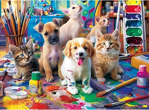 300 Piece Puzzle for Adults Jigsaw Puzzles Dog Puzzle for Adult Kids - Picture 1 of 12