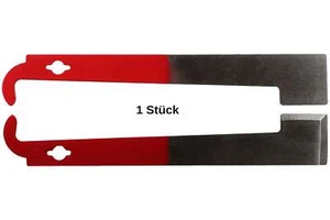1 Stockmeißel gerade teilweise rot Ausführung 2 Imker Werkzeug Edelstahl Imkerei - Bild 1 von 3