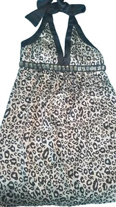 Woman Sexy Short Dress Size XL. Black And Gold. - Picture 1 of 9