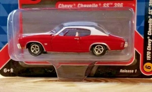 Chevy Chevelle SS 396 1970 diecast 1:64 coche re1 #6 Racing Champions como nuevo - Imagen 1 de 5