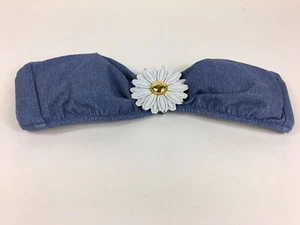 Victoria’s Secret Badeanzug Bikini Oberteil BH Bandeau trägerlos gepolstert kleine Blumen - Bild 1 von 6