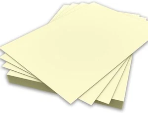 A4 Vanilla Colour Coloured Card 160gsm Copier Cardmaking Ream Sheet 210mm x297mm - Picture 1 of 8