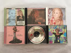 BETTE MIDLER 6 CD LOT: BATHHOUSE BETTY-BETTE OF ROSES-GREATEST AND MORE! - Foto 1 di 6