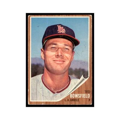 Ted Bowsfield 1962 Topps #369 Baseball Cards Baseball Card EX - Image 1 of 3