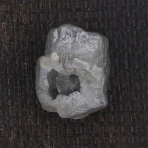 1,44 ct natürlicher Rohdiamant weiß grau Farbe roher ungeschliffener loser Diamant - Bild 1 von 8