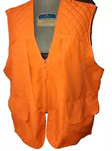 Game Winner Sportswear Hunting Vest Blaze Orange Size XL w/Game Pockets 10" Zip - Picture 1 of 7