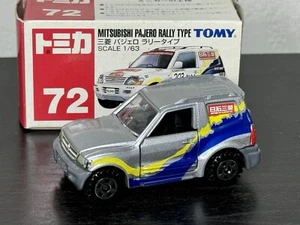 TOMY Tomica Mitsubishi Pajero Rally Type Ralliart 1/63 No. 72 Red Box - Picture 1 of 11