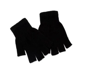 Guanti senza dita Colore Nero Tg. Unica Unisex - Foto 1 di 1